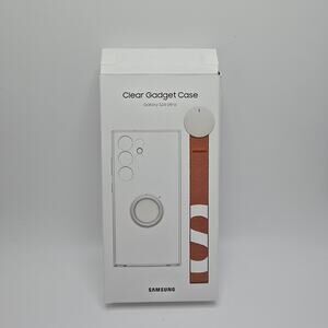 Authentic Samsung Clear Gadget Case For Galaxy S24 Ultra - Hand Grip Kickstand